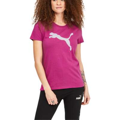 

Puma Modern Gradient Crew Neck Футболка с коротким рукавом Женские розовые повседневные топы 6705, Розовый