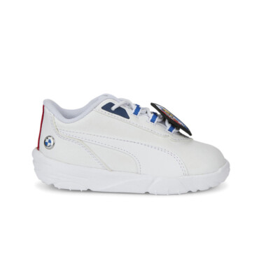Puma Bmw Mms RCat Machina слипоны для маленьких мальчиков Белые кроссовки Повседневная обувь 3073
