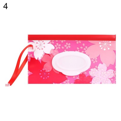 Snap-Strap Wet Wipes Bag Stroller Accessories Tissue Box Cosmetic Pouch