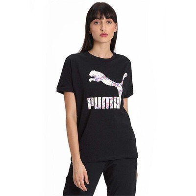 

Женская футболка Puma All Over Print Roll Up Размер  Повседневная 596224-01, Черный