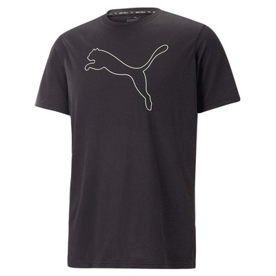 

Спортивная футболка Puma Performance Cat с круглым вырезом и коротким рукавом, мужская, размер , Casua, Черный, Puma Performance Cat Crew Neck Short Sleeve Athletic T-Shirt