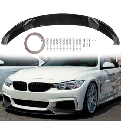 Gloss Black Front Bumper Lip Splitter For 14-20 BMW 4Series F32 F33 F36 M Sport