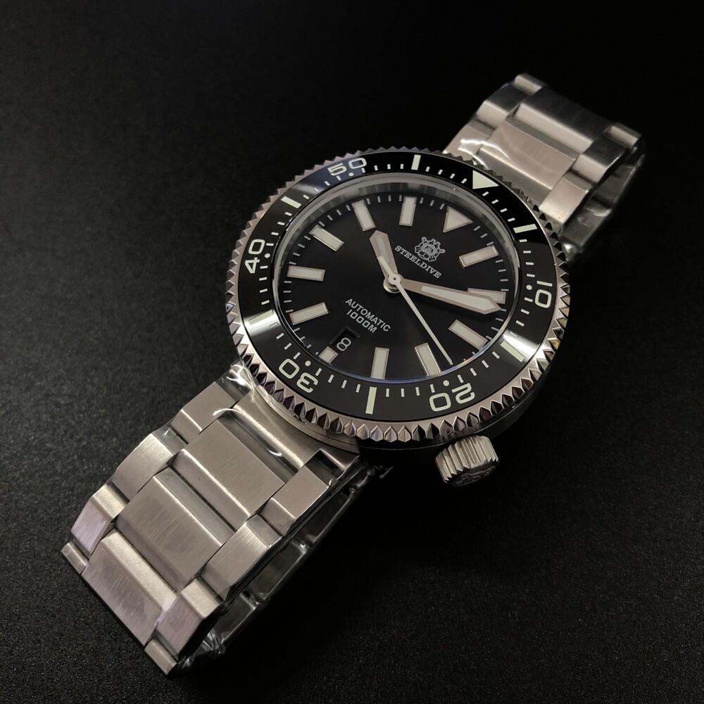 Pre-owned Steeldive Men Diving Watch Automatic Wristwatch Diver 1000m Waterproof Luminous