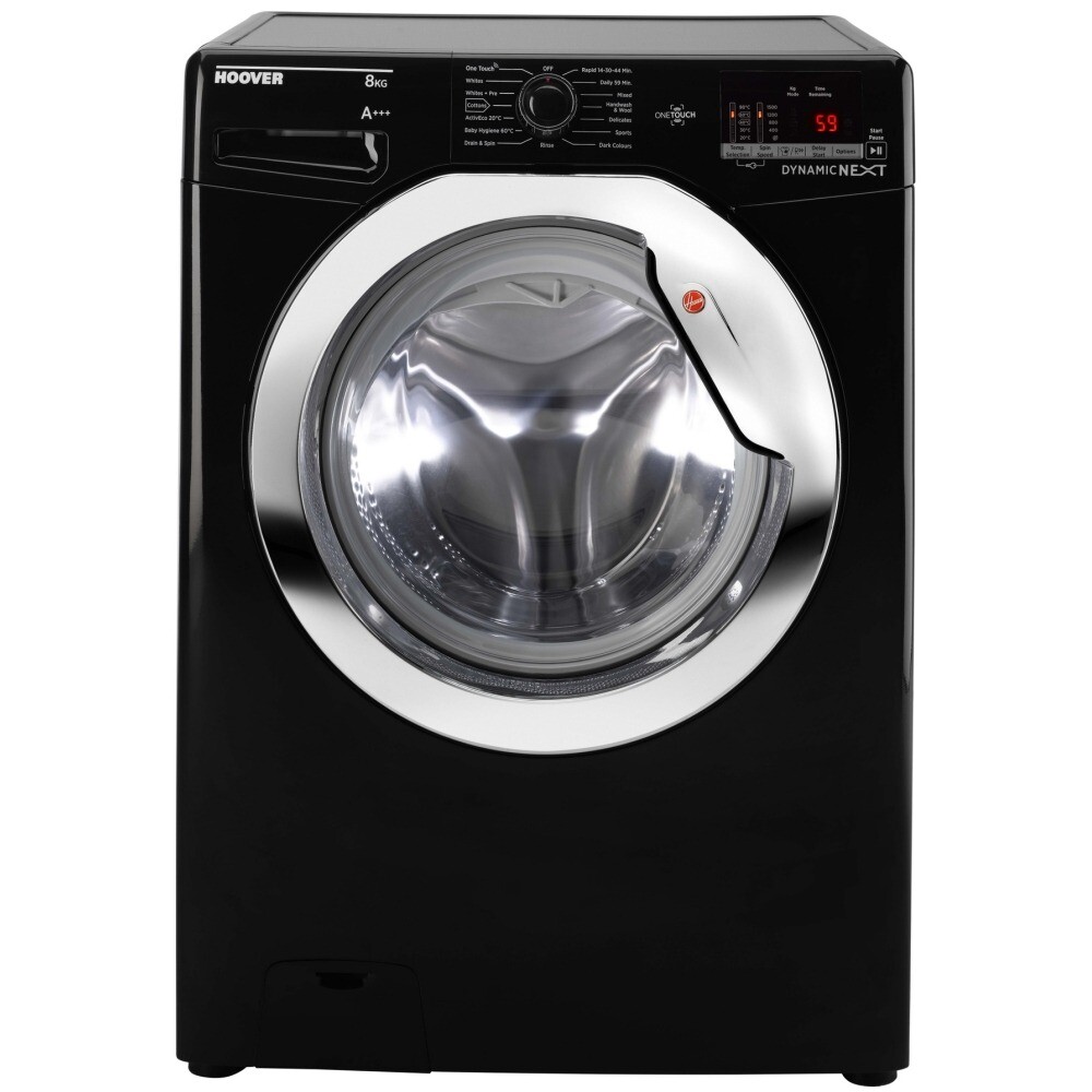 Washing Machine Hoover Dynamic 8kg 1600 rpm Black in Urmston, Manchester Gumtree