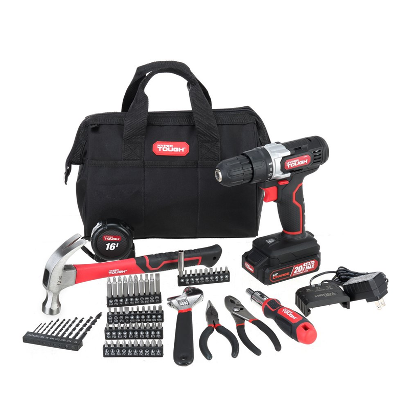 20v Hyper Tough Battery Max Ah Lithium-Ion 3/8 inch Cordless