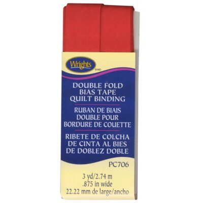 Wrights Double Fold Bias Tape Quilt Binding (7/8'' x 3yds)