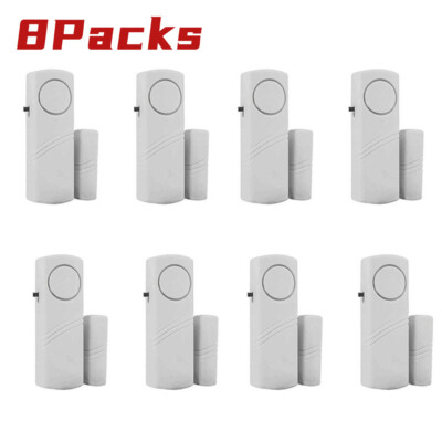 8x Home Safety Burglar Alarm Wireless System Security Device Door Window Sensor