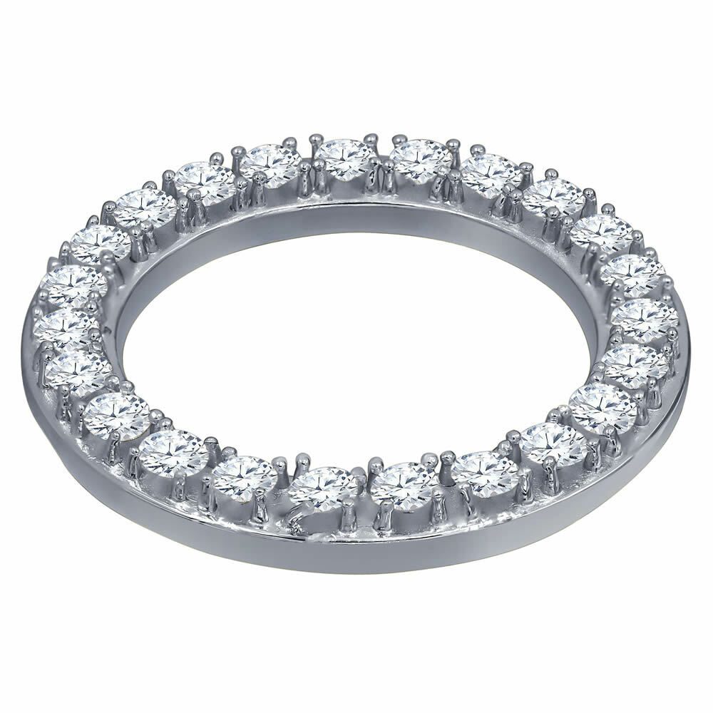 Stainless Steel White Tone Lab Diamond Bezel Rolex DateJust & DayDate 30mm Watch