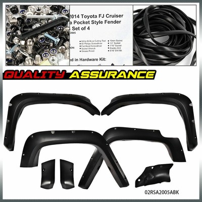 Fit For 2007-2014 Toyota FJ Cruiser Pocket Off-Road Wheel Fender Flare Protector