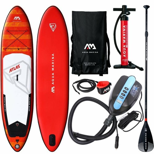 AQUA MARINA MONSTER ATLAS SUP Stand Up Paddle Board 366cm Paddel ISUP E-PUMPE