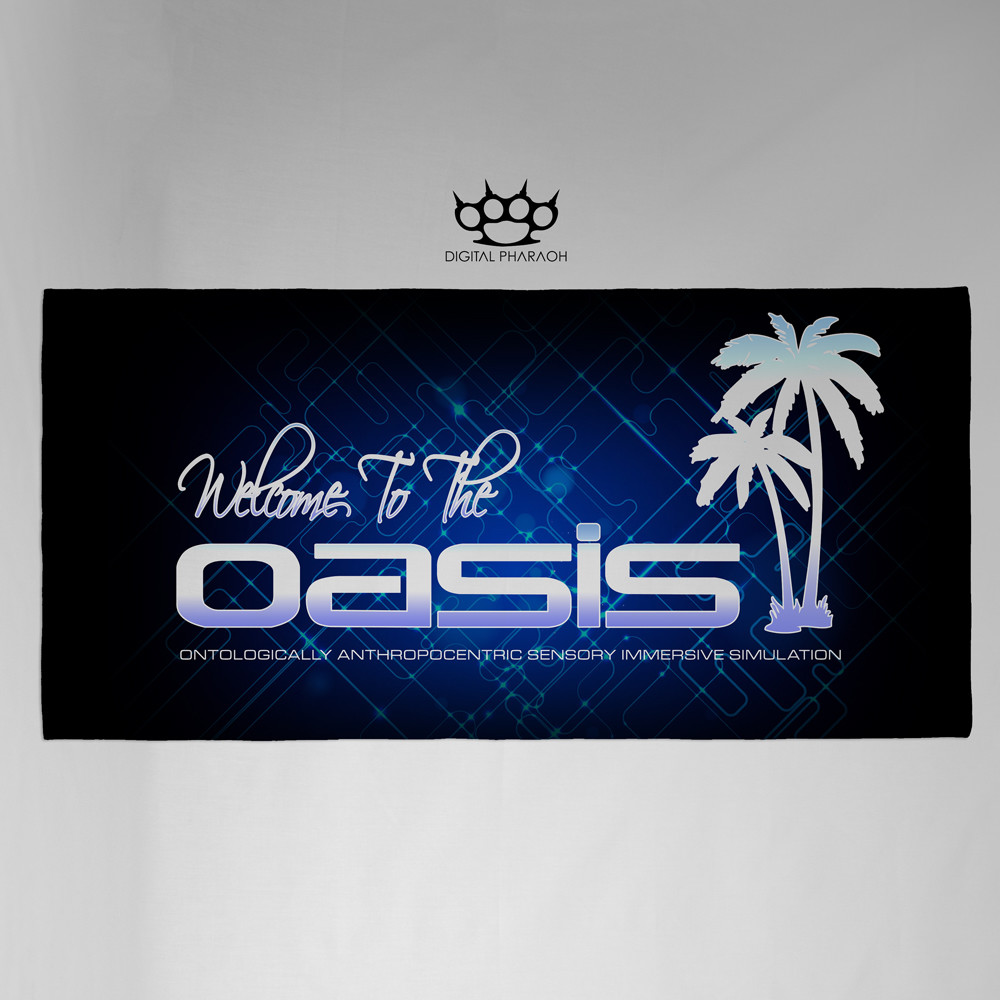 Huge Ready Player One Welcome To The Oasis Bath Towel Vr Comicon Cosplay T Shirt Ebay