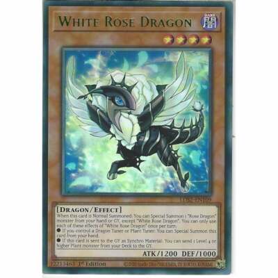 LDS2-EN109-G White Rose Dragon Green Ultra Rare 1st Edition YuGiOh Trading Card