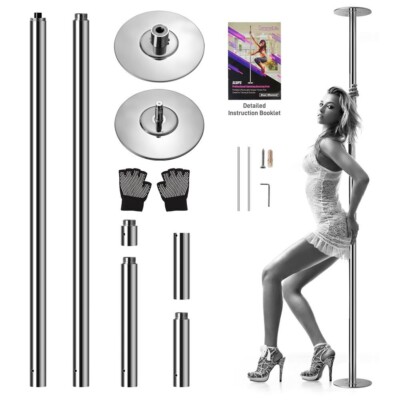 SereneLife 	 Professional Spinning Dancing Pole - Portable & Removable Fitness P