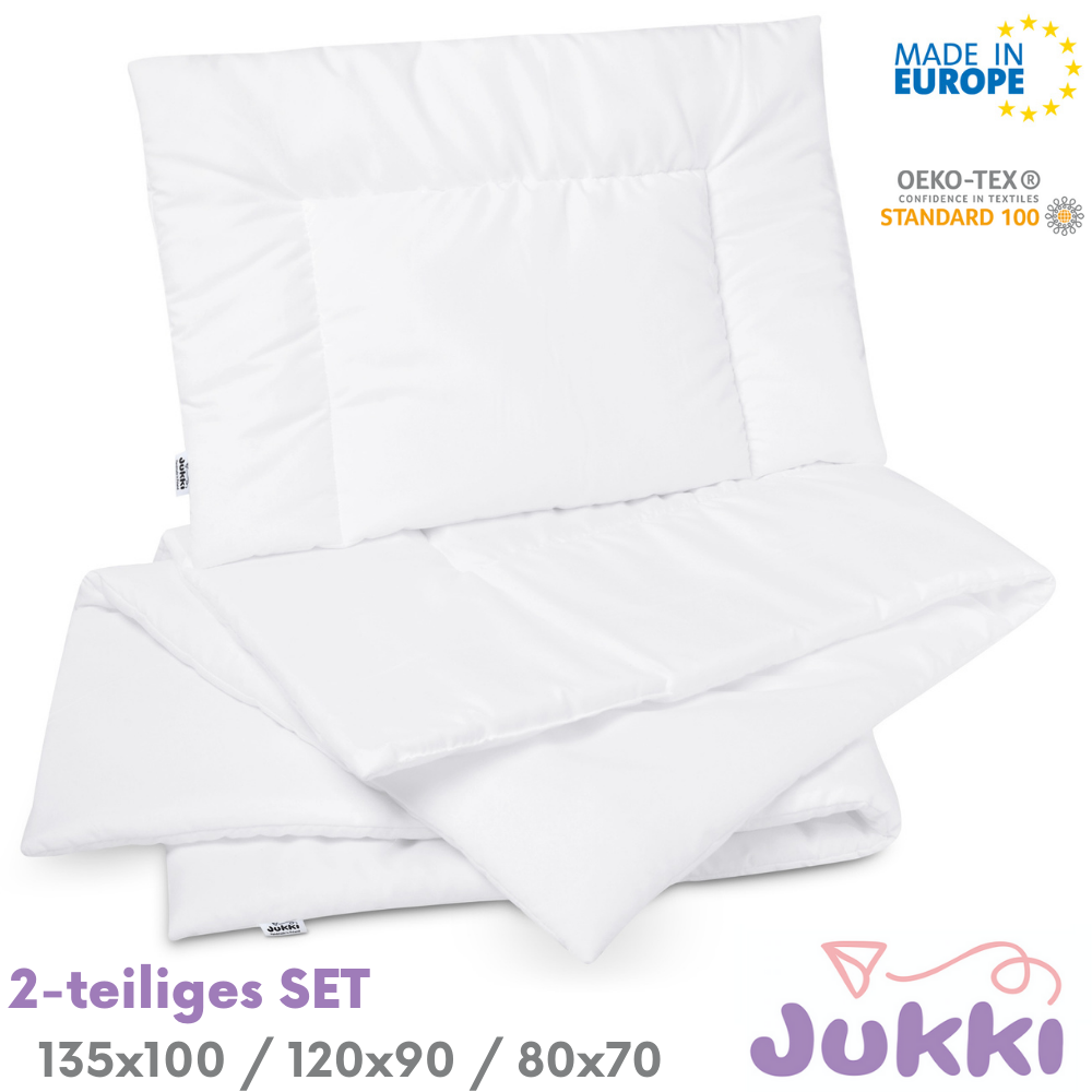 Kinderbettdecke SET Bettdecke 135x100 + Kissen 60x40 Babybettdecke SET Steppbett