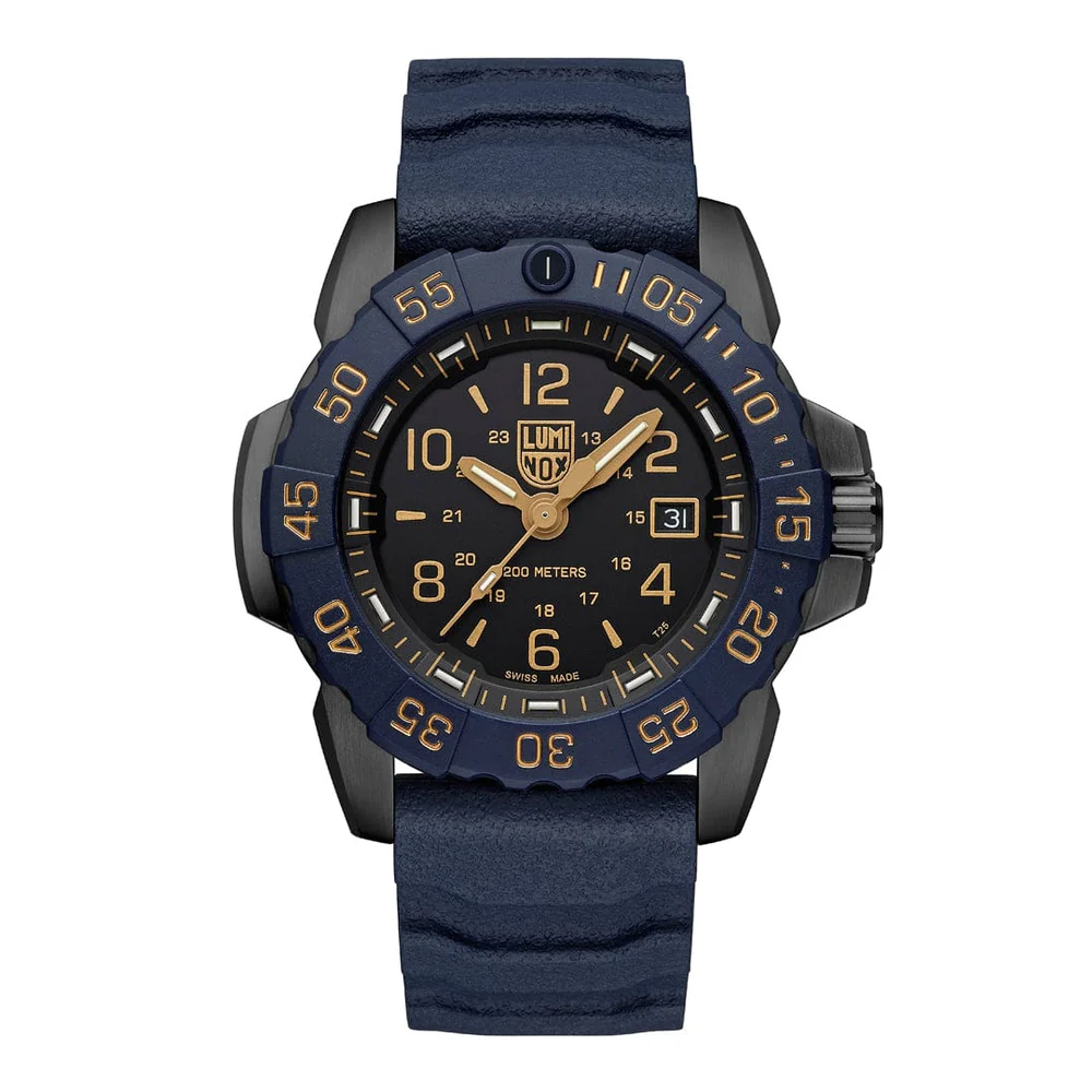 Pre-owned Luminox Navy Seal Foundation Back To The Blue Military Watch 45mm Xs.3255.cb.ns