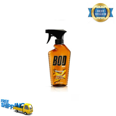 (1 Pack) BOD MAN RESERVE BODY SPRAY, FRESH 8 fl oz, Long Lasting - Free Shiping