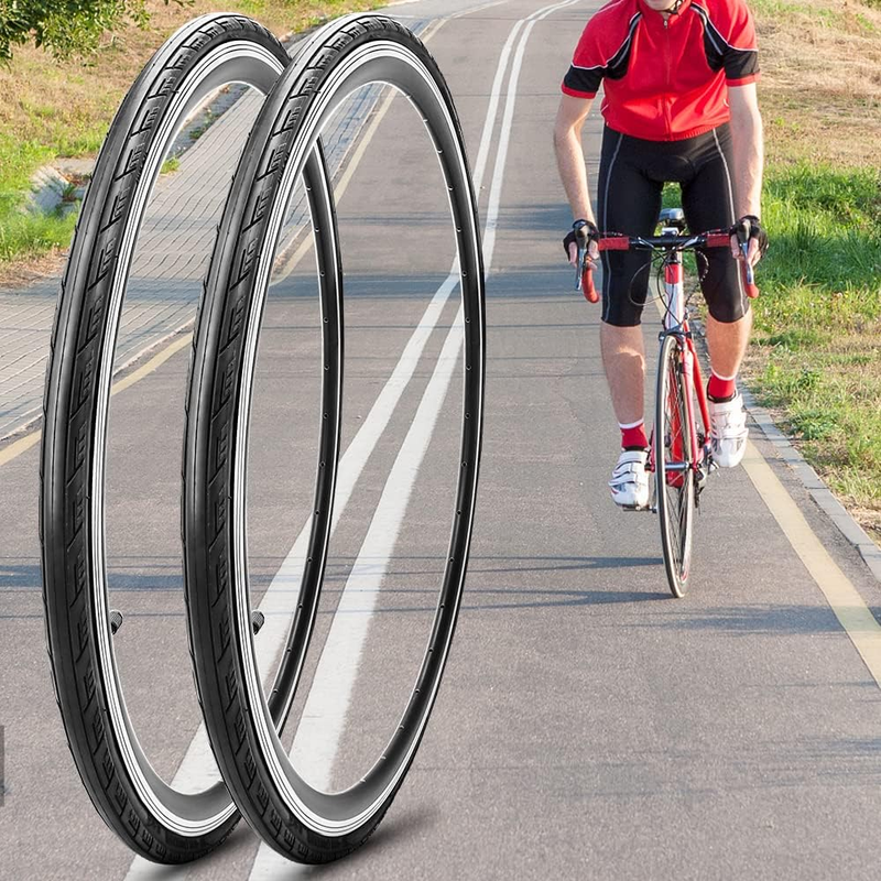 2 Pack 700X23C/25C/28C/35C/38C Bike Tire Foldable Tires with or without Bike Tub