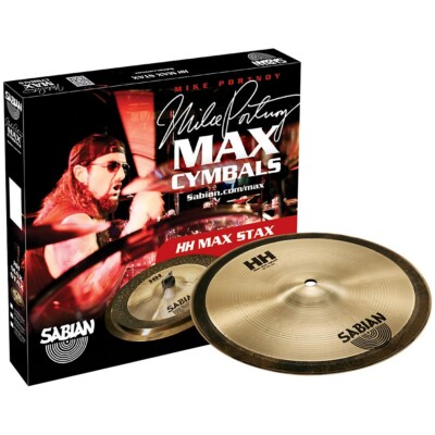 SABIAN HH Mid Max Stax Cymbal Pack 10 in. Kang, 10 in. Crash