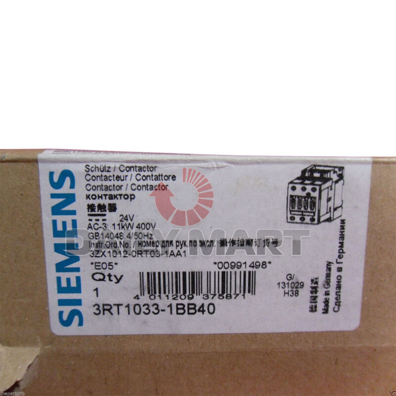 New Siemens 3RT2026-1BB40 Replace 3RT1033-1BB40 Contactor And Motor-Starter
