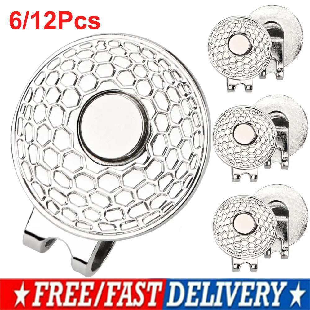 6/12Pcs Golf Magnetic Hat Clip Ball Marker Hat Clip For Ball Marker Golf Gifts