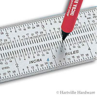 Incra 6'' Stainless Steel Precision Marking Rule
