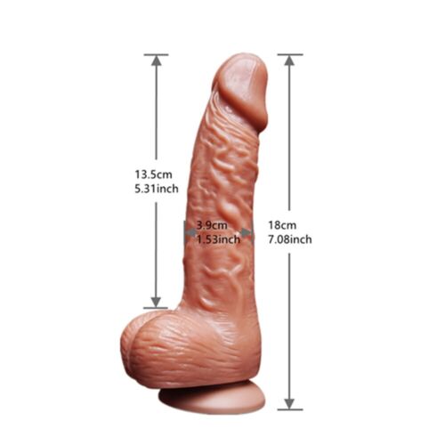7 INCH Liquid Silicone Realistic Dildo Skin Feeling Huge Penis Suction Big-Dick 7 INCH Liquid Silicone Realistic Dildo Skin Feeling Huge Penis Suction Big-Dick