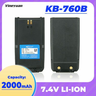 1PC KB-760 2000mAh Li-ion Battery Pack for Kirisun S760 S780 FP460 Digital Radio