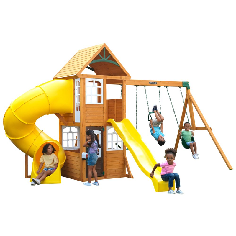 / Playset With Clubhouse, Mailbox, Slide And Play Ki