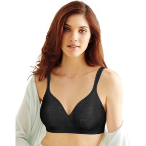 Bali Comfort Revolution Wirefree Bra 3463 36d Black Swirl For Sale
