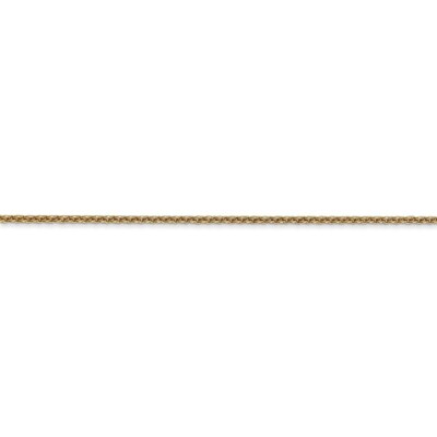 Pre-owned Superdealsforeverything Real 14kt Yellow Gold 1.4mm Round Cable Chain; 18 Inch; Lobster Clasp