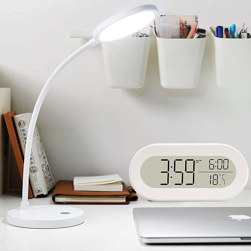 AIJIAXING Digital Alarm Clocks for Desk or Bedroom, Small Alarm Clocks for Kids,