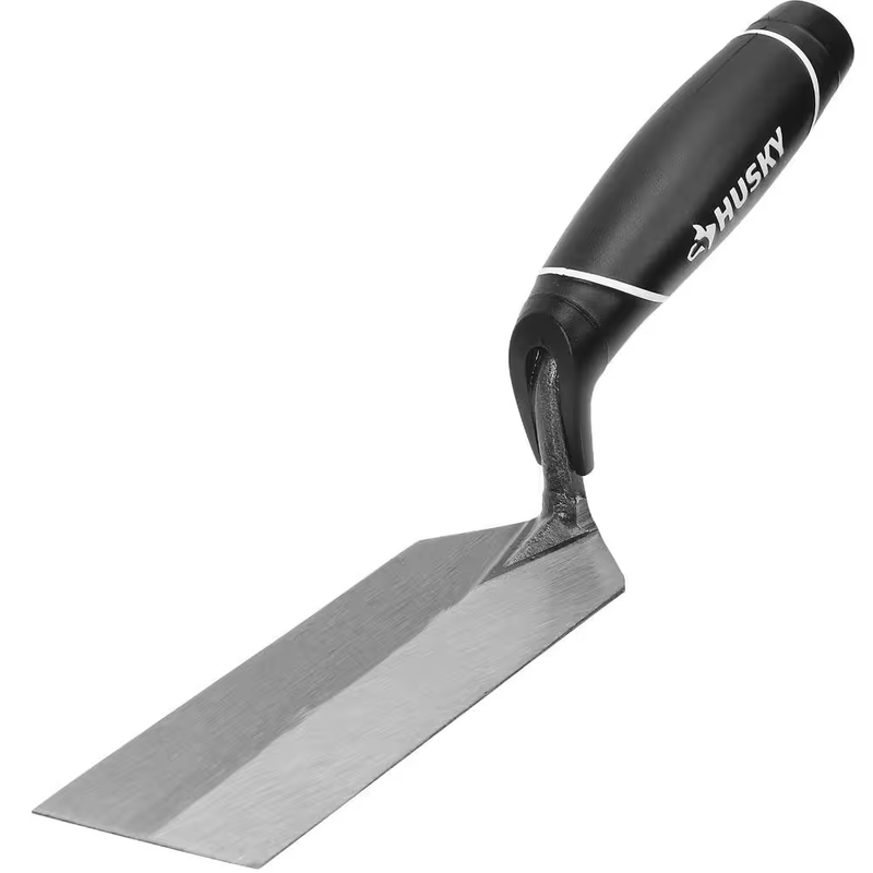 Husky Margin Trowel 6 Inch 2 Inch Pro Masonry Patch Tool Soft Grip