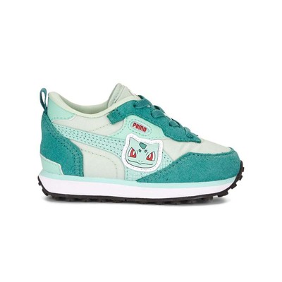 

Puma Rider Fv Bulbasaur Ac Inf Boys Зеленые кроссовки Повседневная обувь 38742101, Зеленый, Puma Rider Fv Bulbasaur Ac Inf