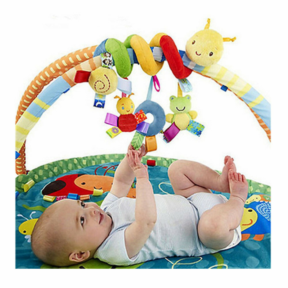 Baby Newborn Infant Hanging Rattles Around The Bed Stroller Revolves Crib Toy US