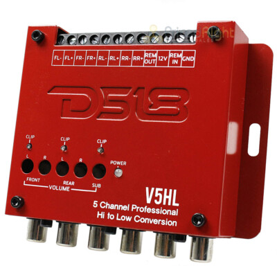 DS18 5 Channel Hi Low Converter with 12 Volt Trigger Output Remote Out V5HL