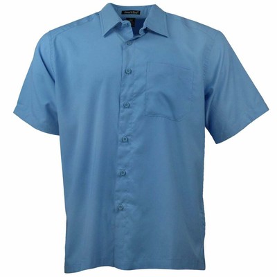 

Рубашка с коротким рукавом на пуговицах Rivers End Camp мужская 770-OC, Синий, River's End Camp Short Sleeve Button Up Shirt