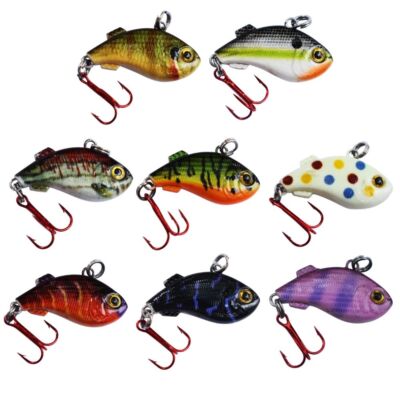 Kenders K-RIP 8 Pack (ALL 8 Colors of chose size) Rip Bait, Ice Fishing Panfish