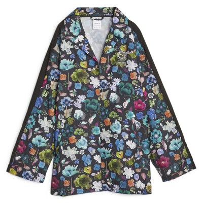 Легкий тканый блейзер Puma Liberty X T7 с цветочным принтом, женский, черный, Multi Casu