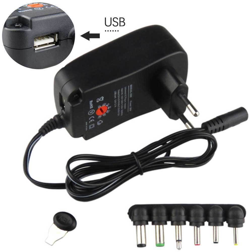 Alimentatore universale 2.1A Caricabatterie 30W 3V 4.5V 6V,7 5V 9V 12V 220V linq