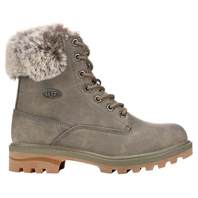 

Lugz Rucker Hi Faux Fur Lace Up Women Green Casual Boots WRUCKHFUD-3616, Зеленый, Lugz Rucker Hi Faux Fur Lace Up