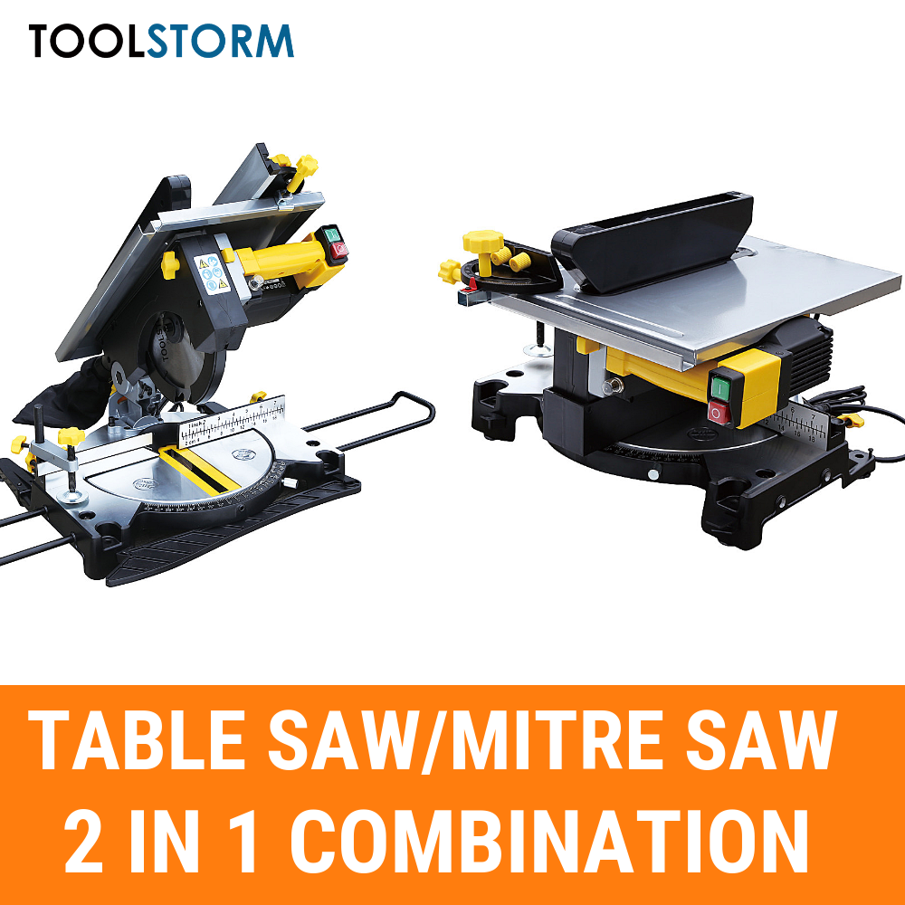 Pro Mitre Saw Table Saw Combo Electric Bench Drop Saw Extension 210mm 2