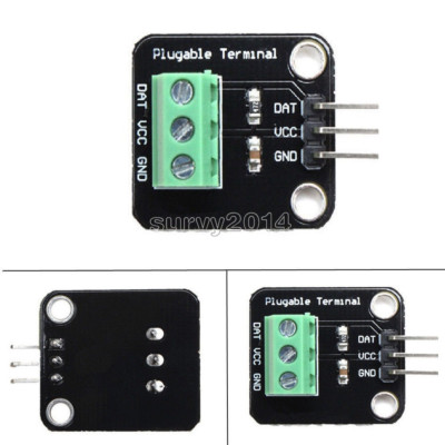 DS18B20 Temperature Sensor Probe WaterProof Plugable Terminal Adapter Module