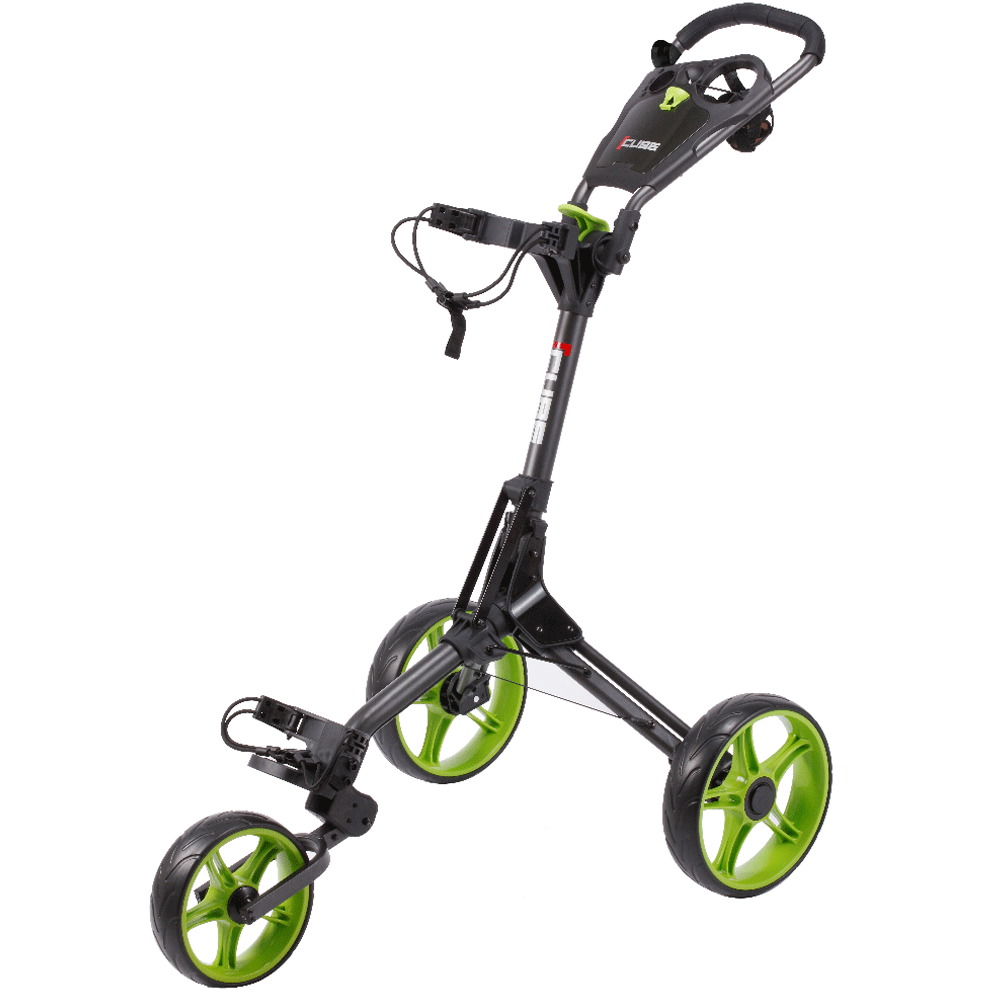 SKYMAX CUBE 3 WHEELED COMPACT GOLF TROLLEY CHARCOAL/LIME / NEW 2021