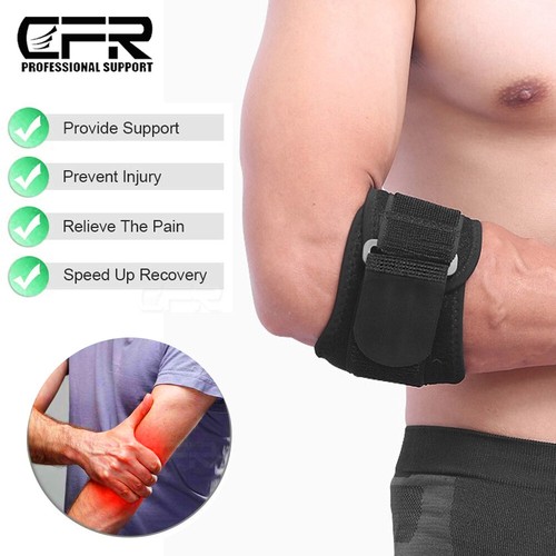 Tennis Elbow Brace Compression Strap Golfer Band Support Pain Relief Tendonitis