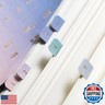 10 Sheets Monthly Adhesive Index Tabs Colorful Monthly Separator Tabs for Office Study Planners Organizations (Summer)