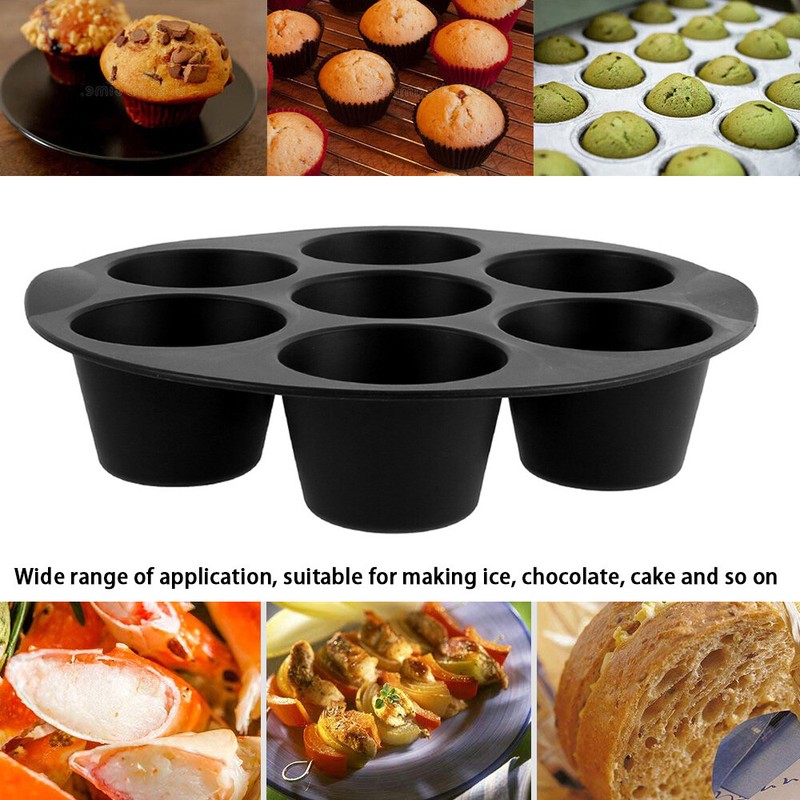 7in/8in Silicone Air Fryer Accessories Molds Cupcake Cake Muffin Cups