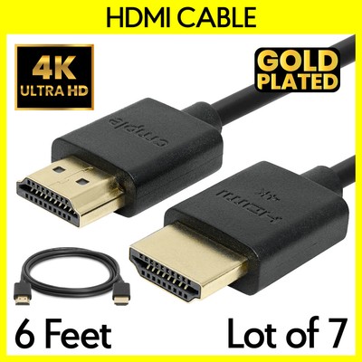 7x PREMIUM HDMI CABLE 6FT For BLURAY 3D DVD PS3 HDTV XBOX LCD HD TV 1080P US