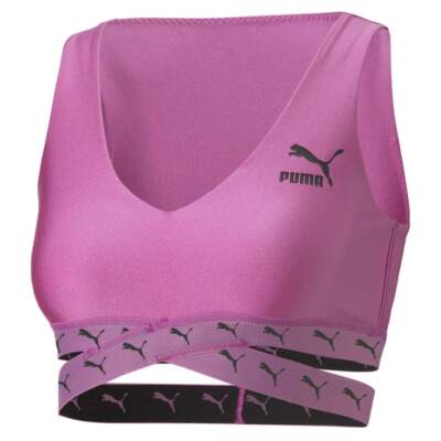 

Укороченный топ без рукавов Puma Dare To с v-образным вырезом Женские розовые повседневные топы 53563550, Розовый