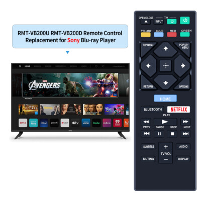 New RMT-VB200U RMT-VB200D Remote Control For Sony BD Blu-Ray BDP-S3700 BDP-S1700