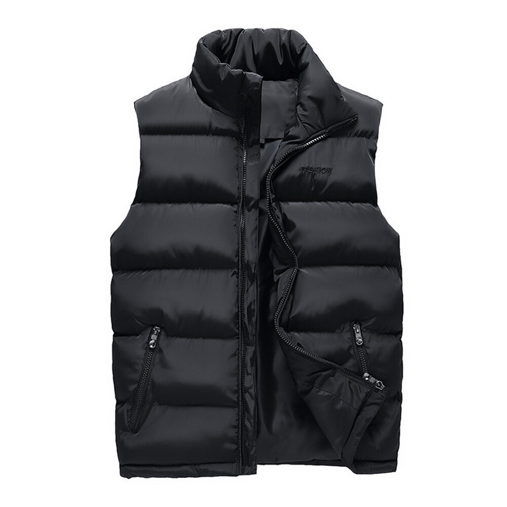 Men Quilted Bubble Puffer Waistcoat Vest Tank Top Padded